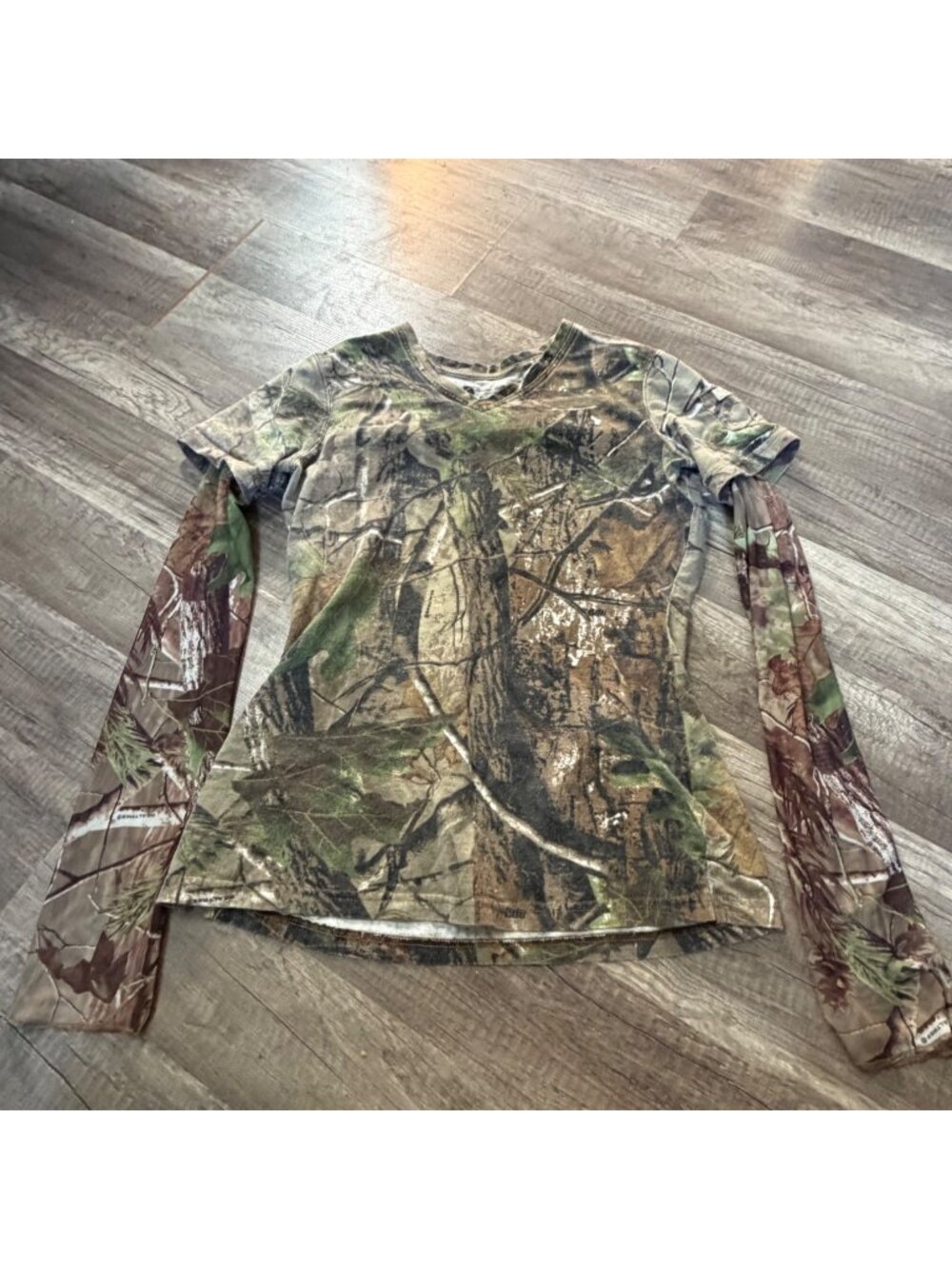 Camo Long Sleeve Outdoor Shirt Women’s Size M By Gander Mountain